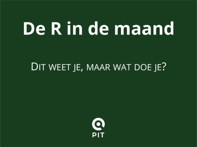 De R in de maand, wat doe je? » PIT digitale transformaties